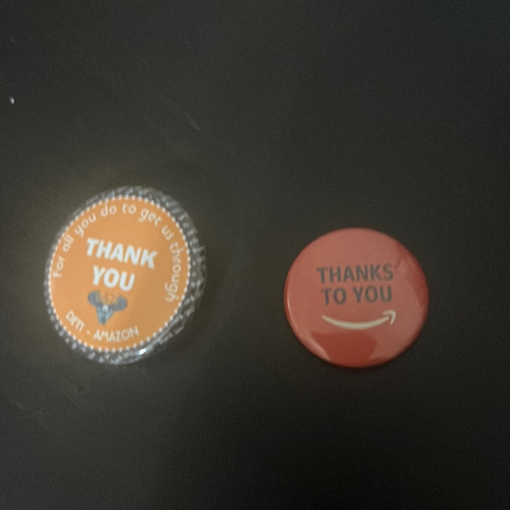 Amazon thank you peccy pins